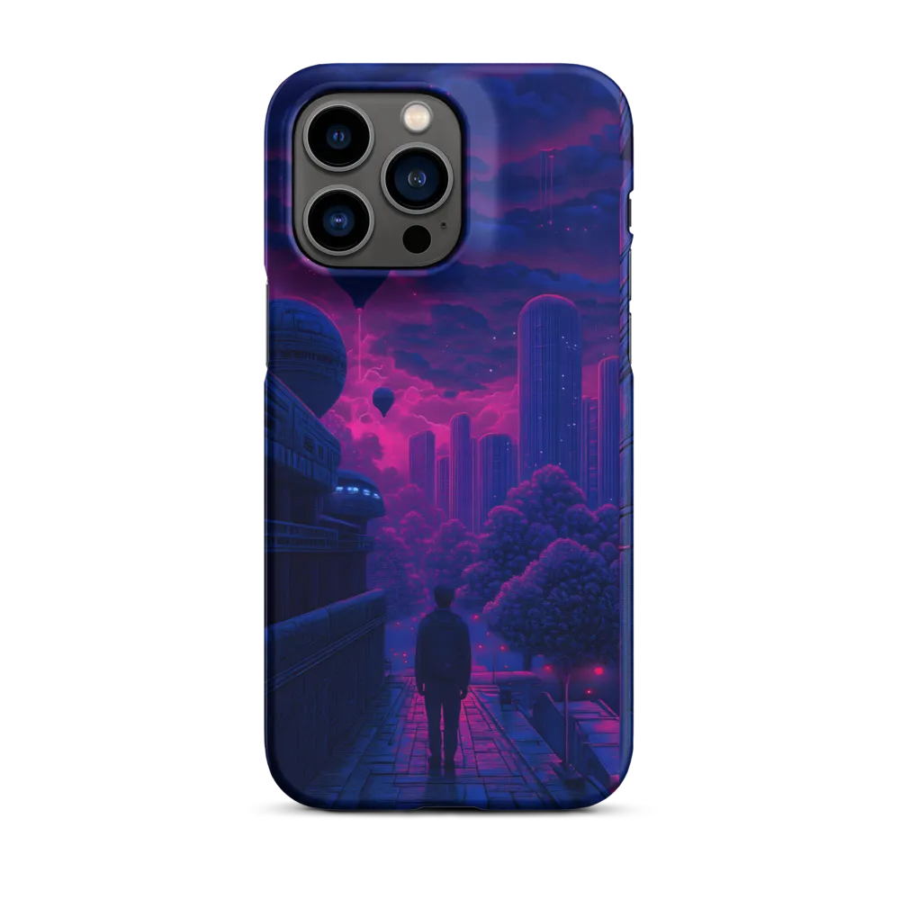 Futuristic Night Cityscape | Phone Case