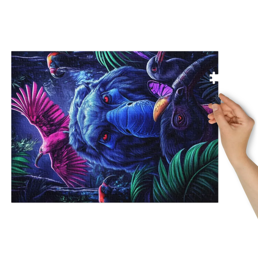 Jungle Animals Digital Art | Jigsaw Puzzle (252/520 pieces)