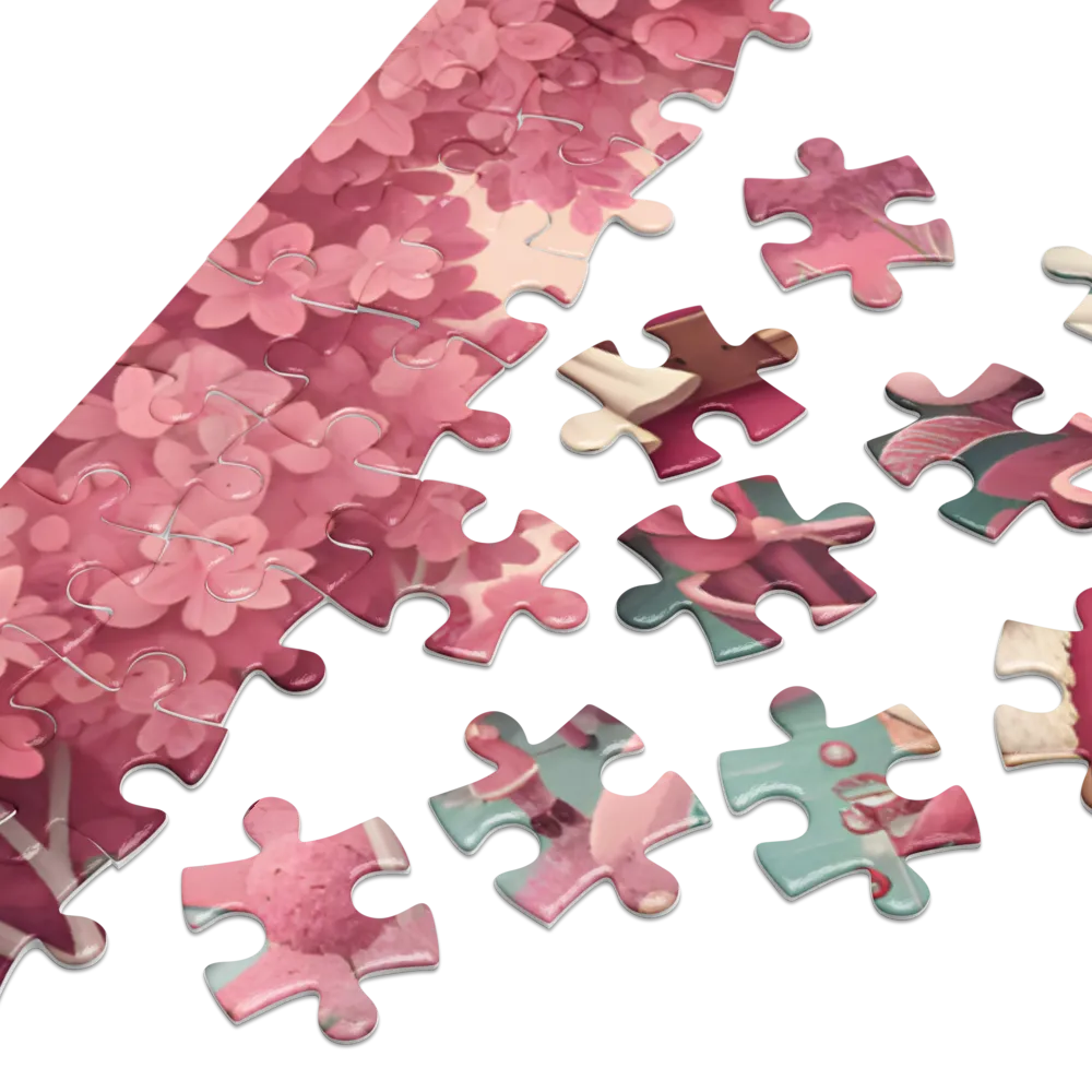 Pink Woodland Santa | Jigsaw Puzzles