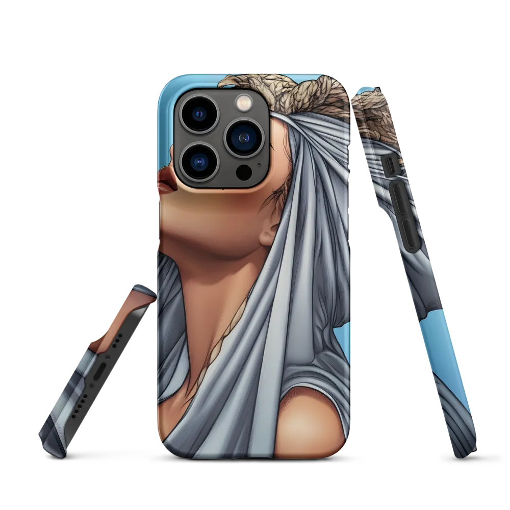 Digital Portrait of a Woman with Headscarf | Phone Case
