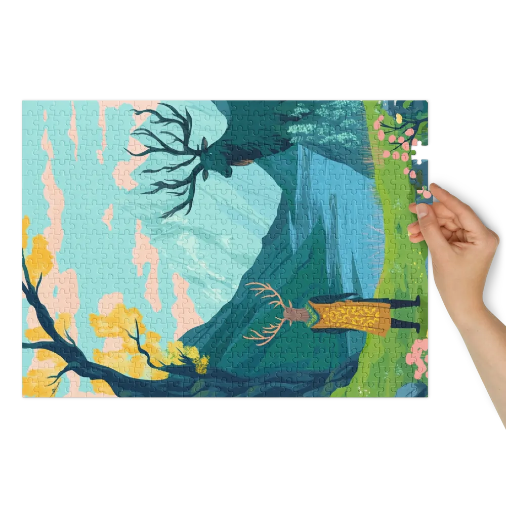 The Antlered Watch 
 Jigsaw Puzzle in Tin Box