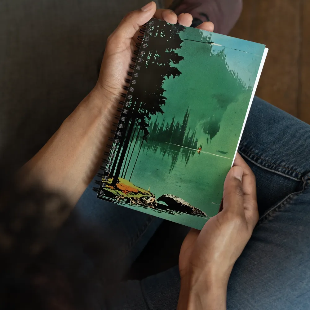 Emerald Forest Lake 
 Spiral Notebook | 140 pages