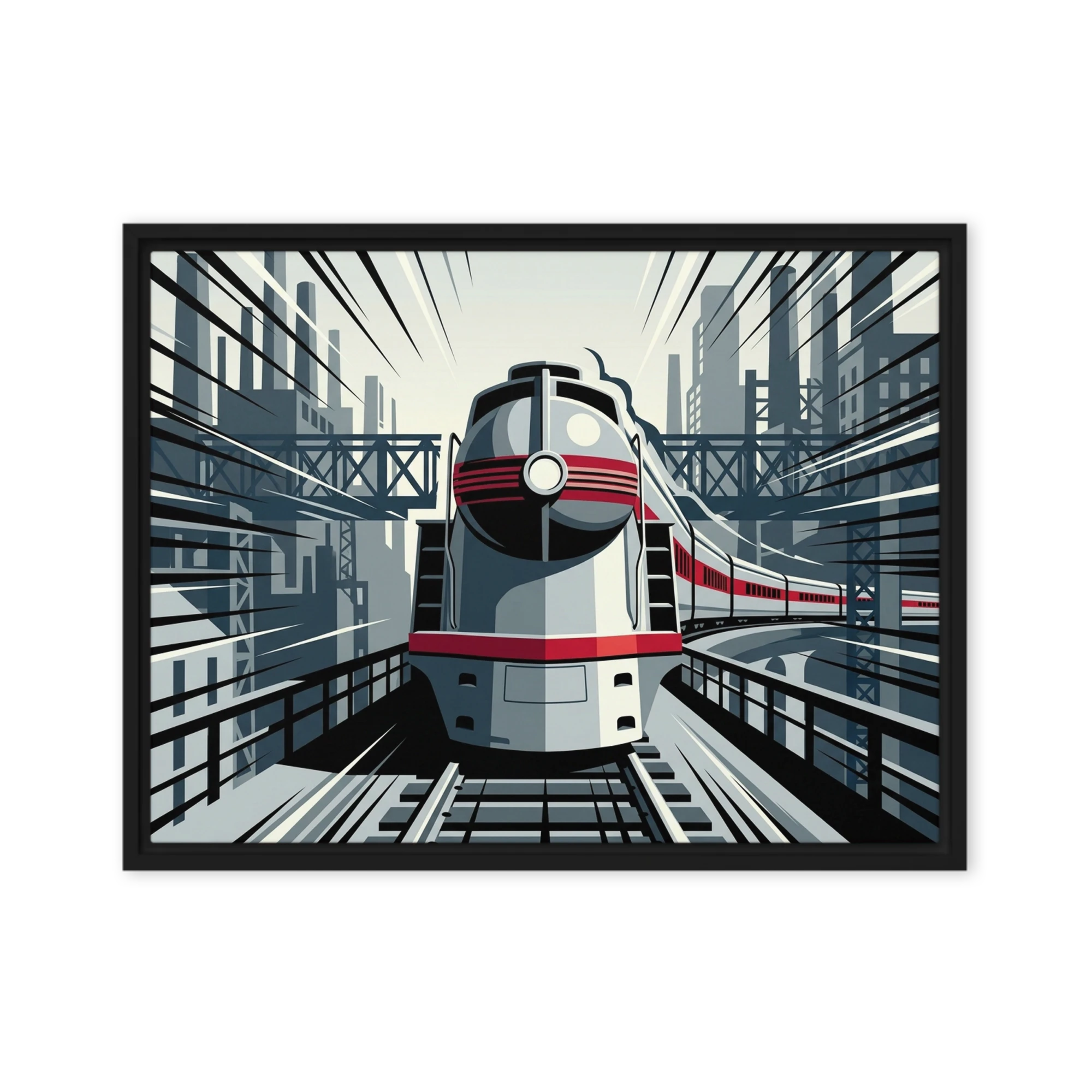 Speeding Locomotive | Art Print