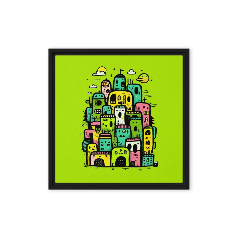 Monster City Doodle | Art Print