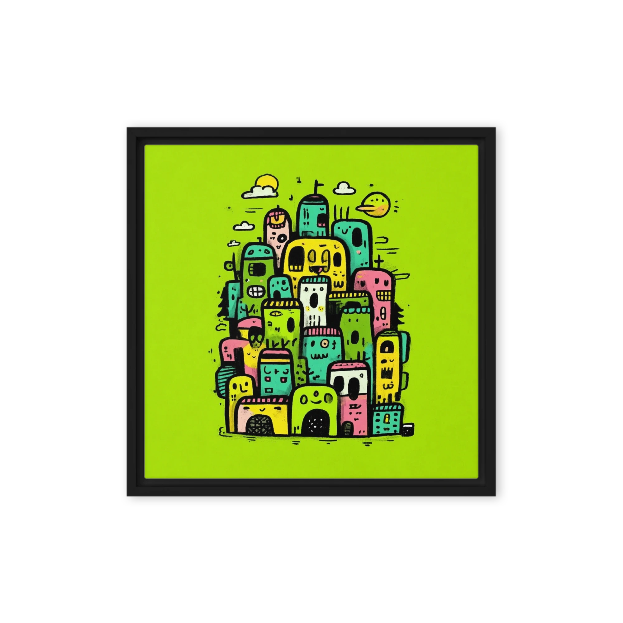 Monster City Doodle | Art Print
