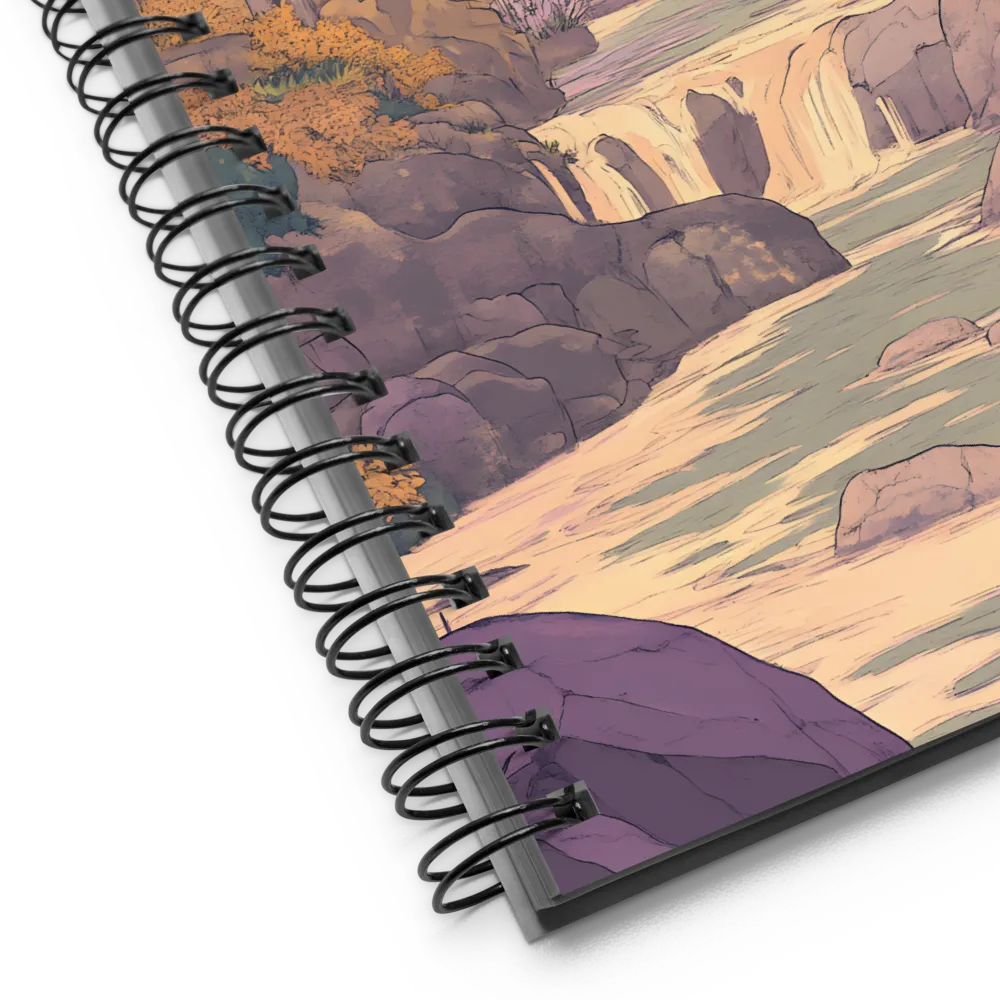 Serene Valley Falls 
 Spiral Notebook | 140 pages