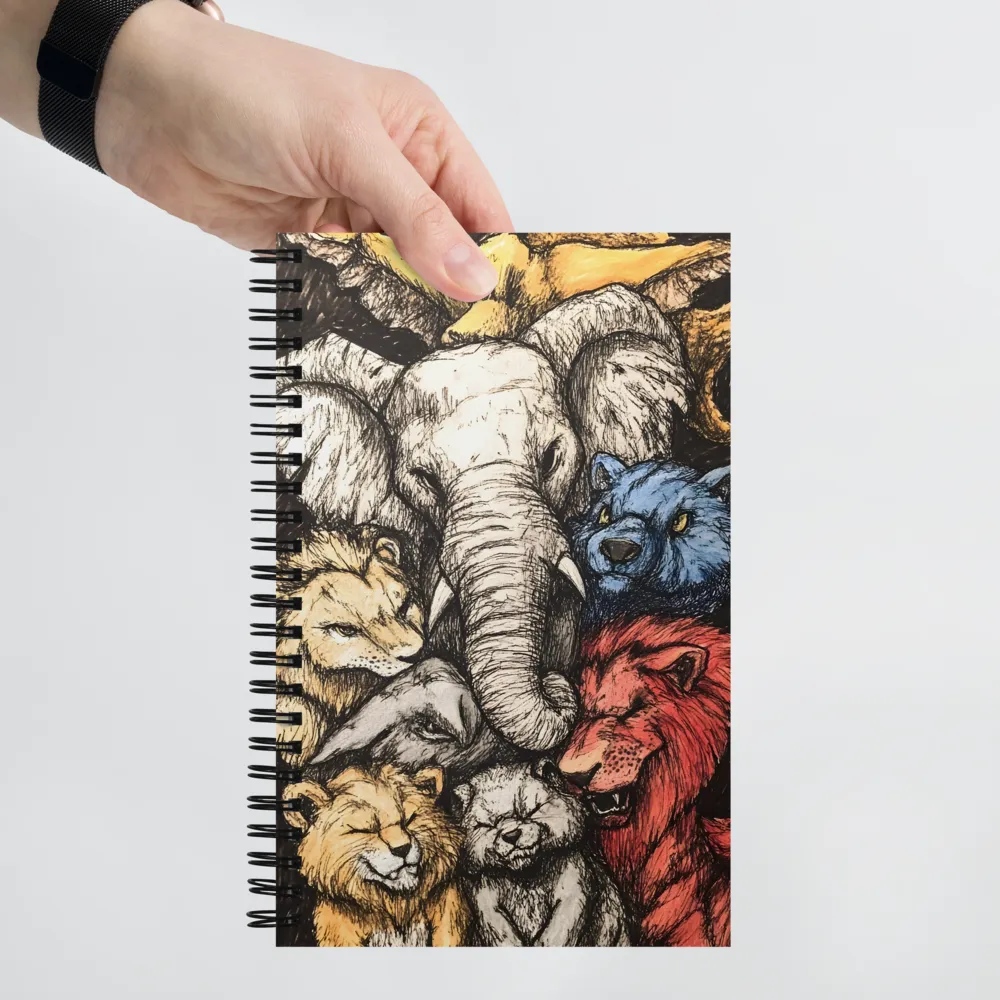 Diverse Wildlife Gathering 
 Spiral Notebook | 140 pages