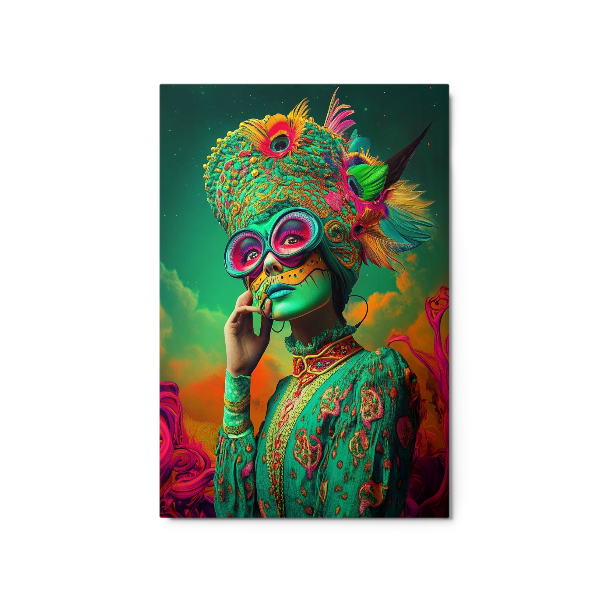 Surreal Portrait of Ornate Woman