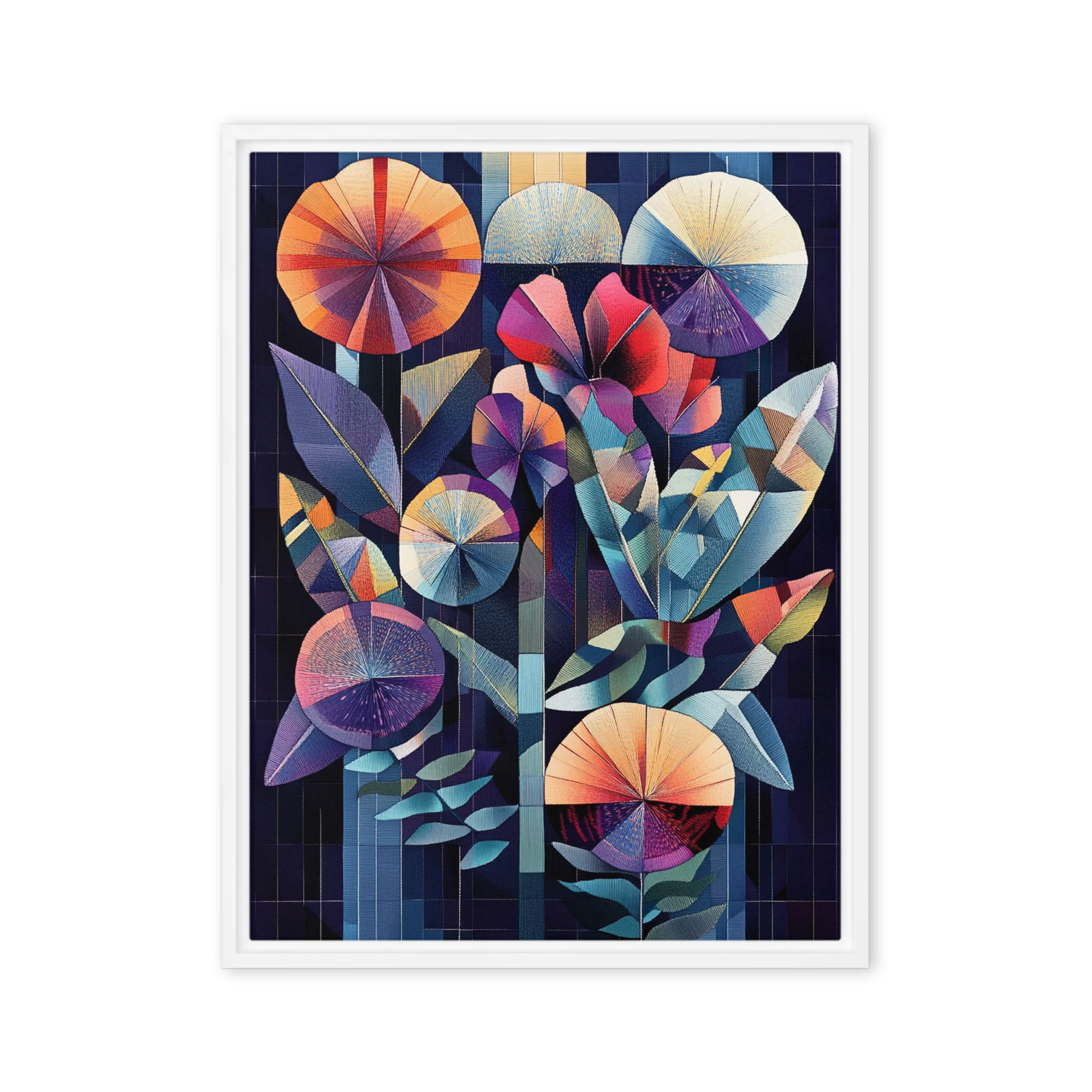 Abstract Floral Embroidery