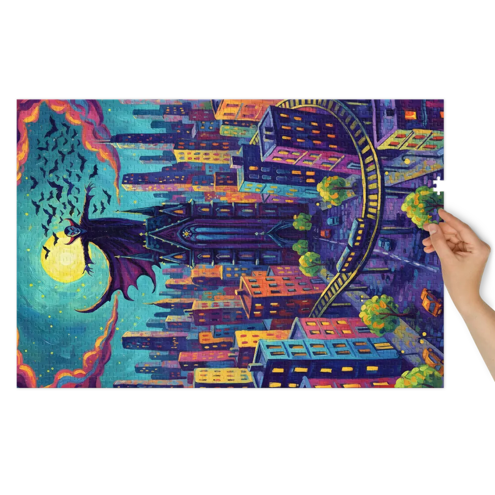 Nocturne: Vampire Over the City | Jigsaw Puzzles