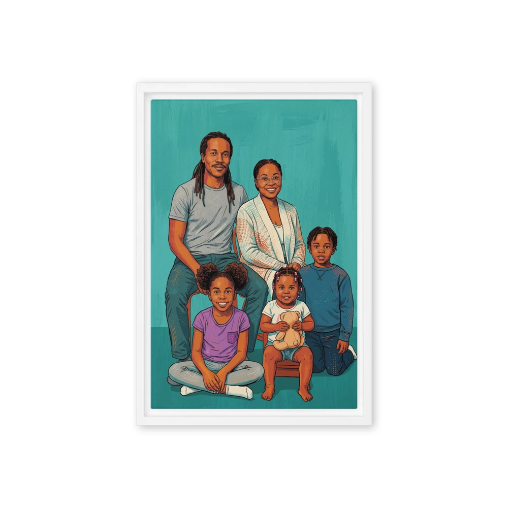 Family Portrait — Folk Storybook