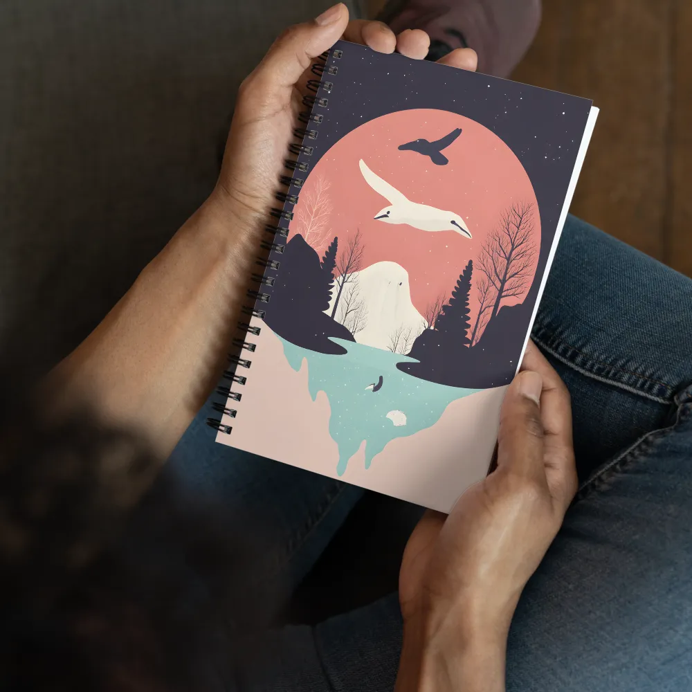 Tranquil Night Flight 
 Spiral Notebook | 140 pages