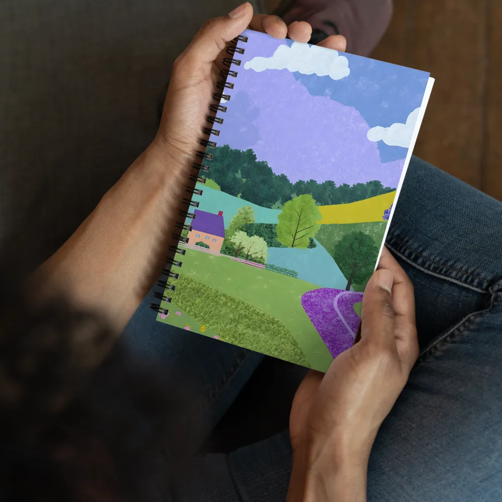 Textured Hillside Retreat 
 Spiral Notebook | 140 pages