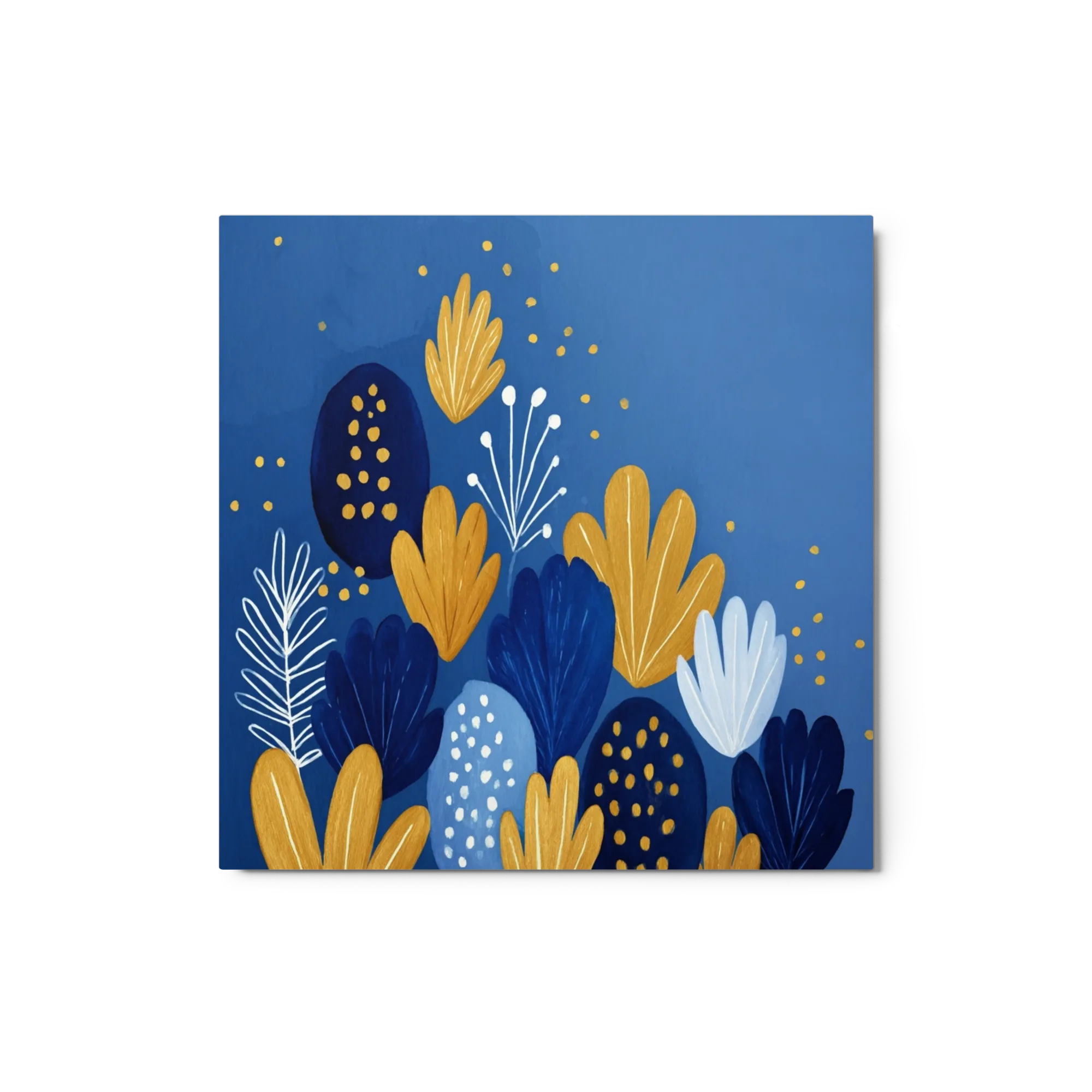 Cobalt & Gold Flora