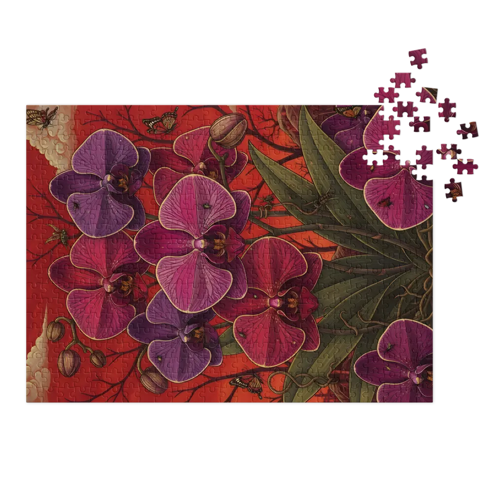 Crimson Orchids