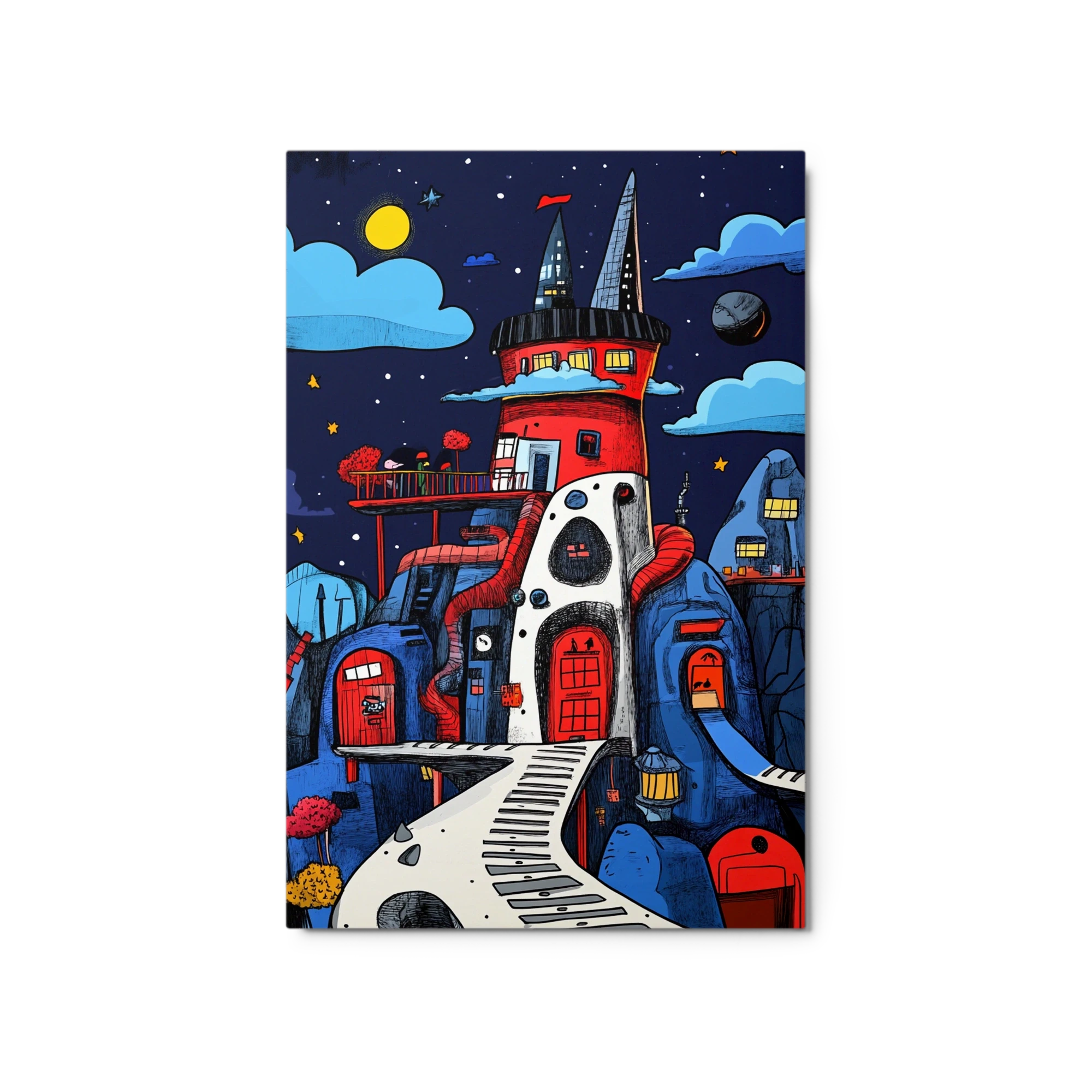 Whimsical Starry City