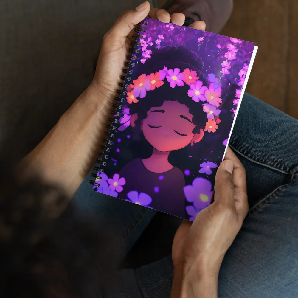Enchanted Bloom Portrait 
 Spiral Notebook | 140 pages