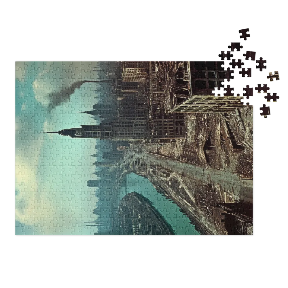 Surreal Urban Landscape in Ruins