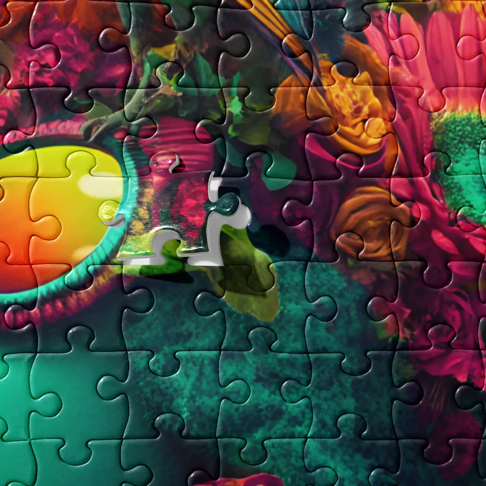 Vibrant Floral Reverie 
 Jigsaw Puzzle