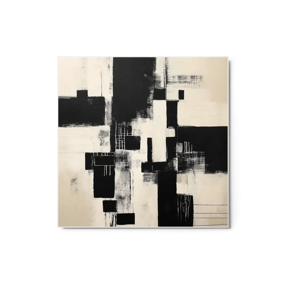 Monochrome Grid Composition | Art Print