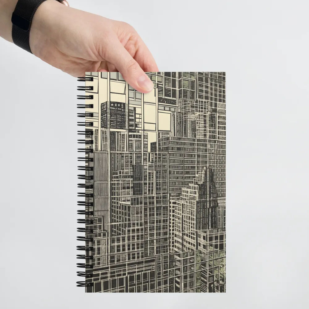 Urban Grid Abstraction 
 Spiral Notebook | 140 pages