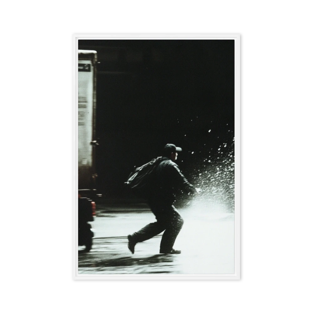 Urban Runner Creating Splash