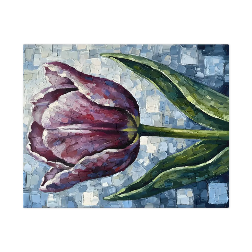 Impasto Tulip 
 Jigsaw Puzzle in Tin Box