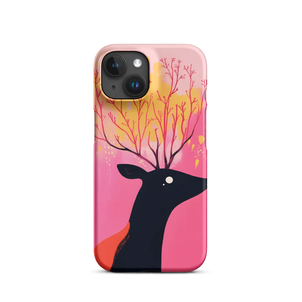 Stylized Deer with Tree Antlers | Phone Case