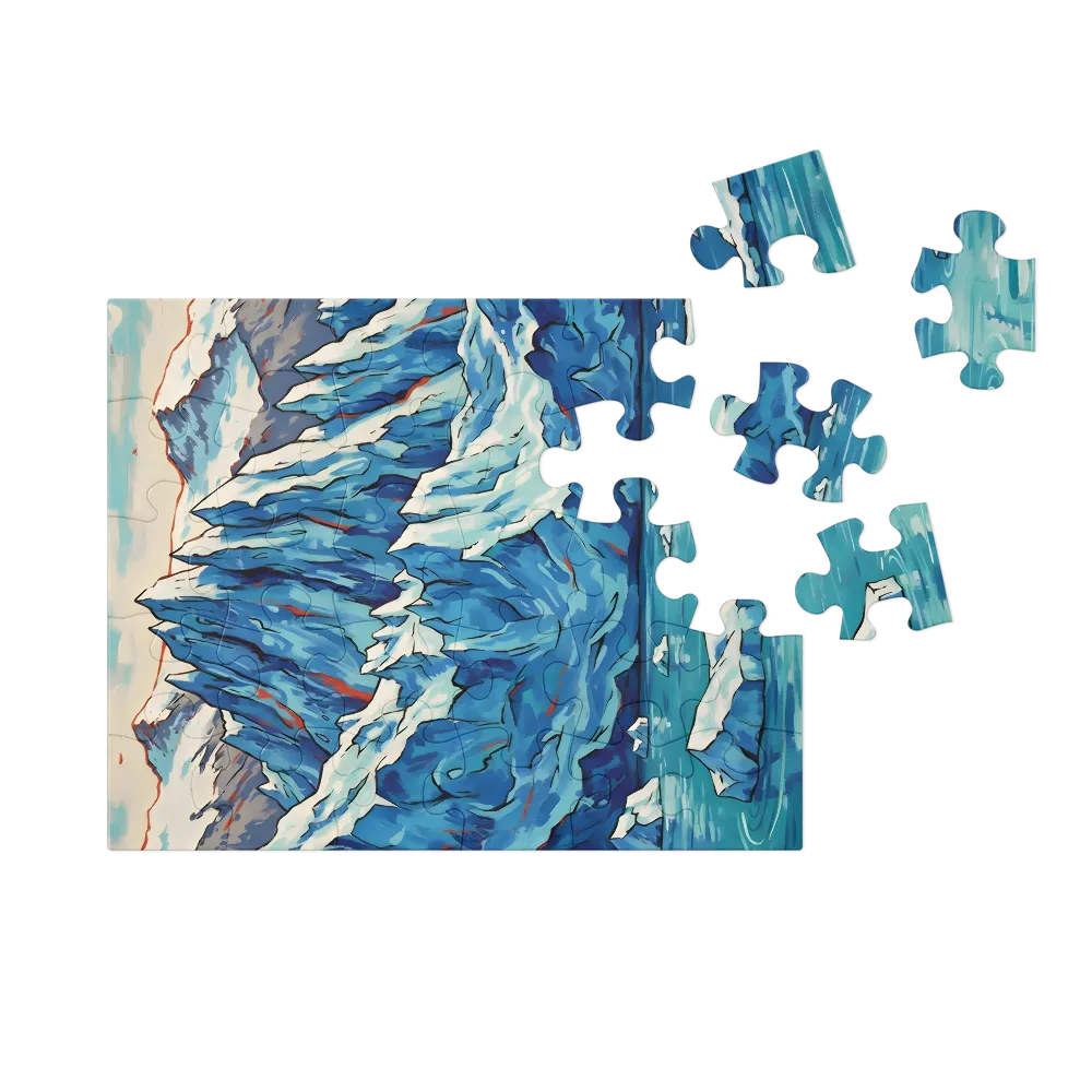 Arctic Ice Landscape 
 Jigsaw Puzzle in Tin Box