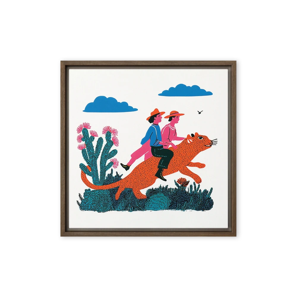 The Leopard Travelers | Art Print