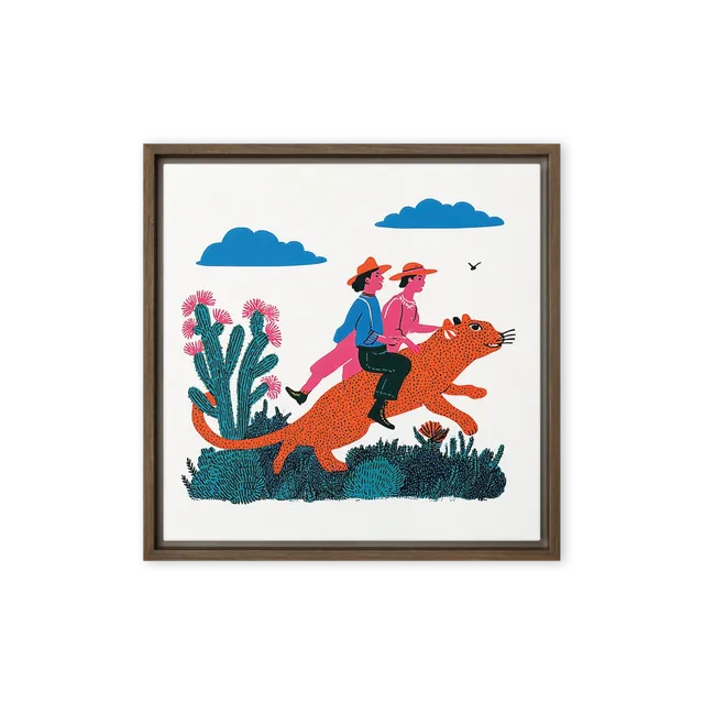 The Leopard Travelers | Art Print