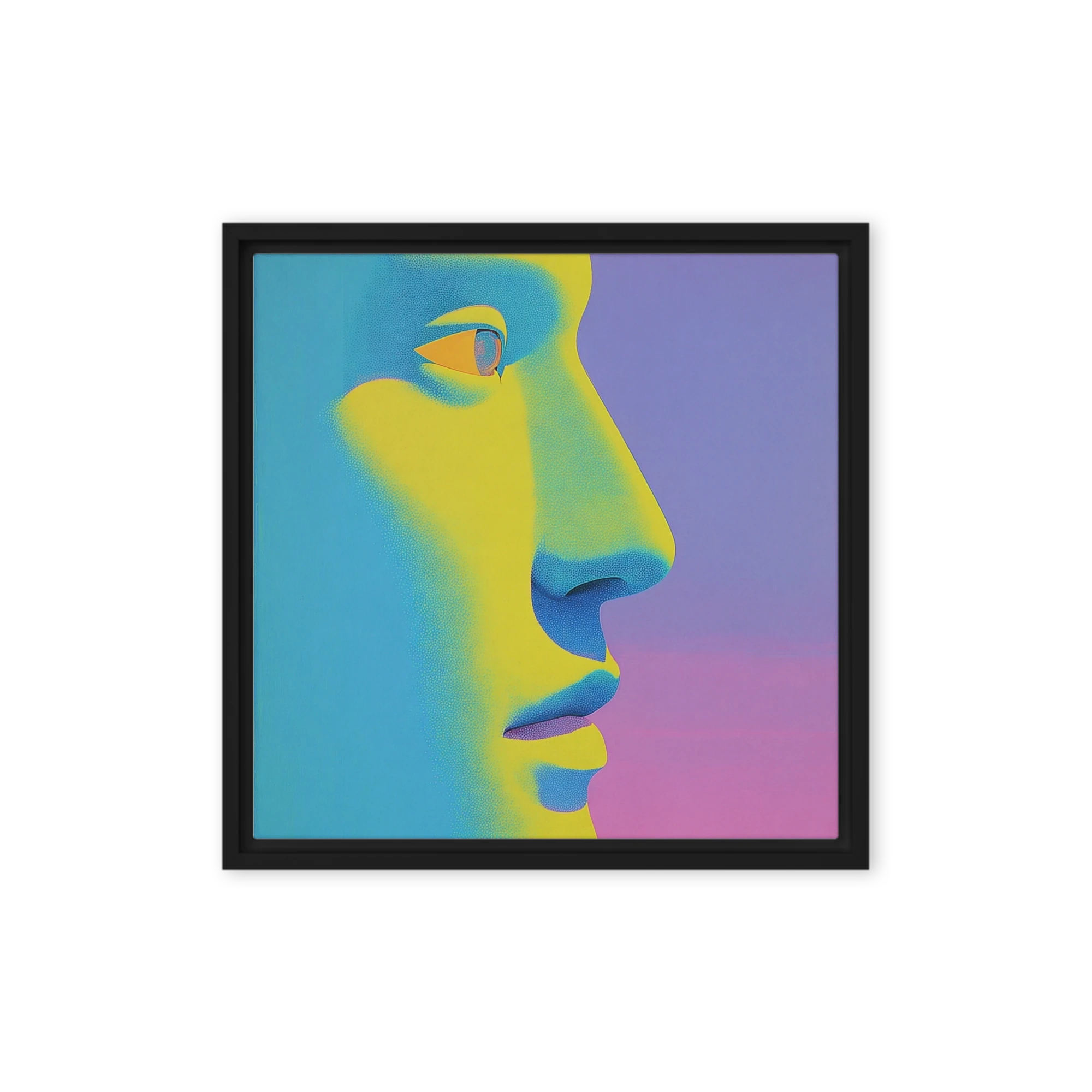 Vibrant Profile in Cyan and Yellow