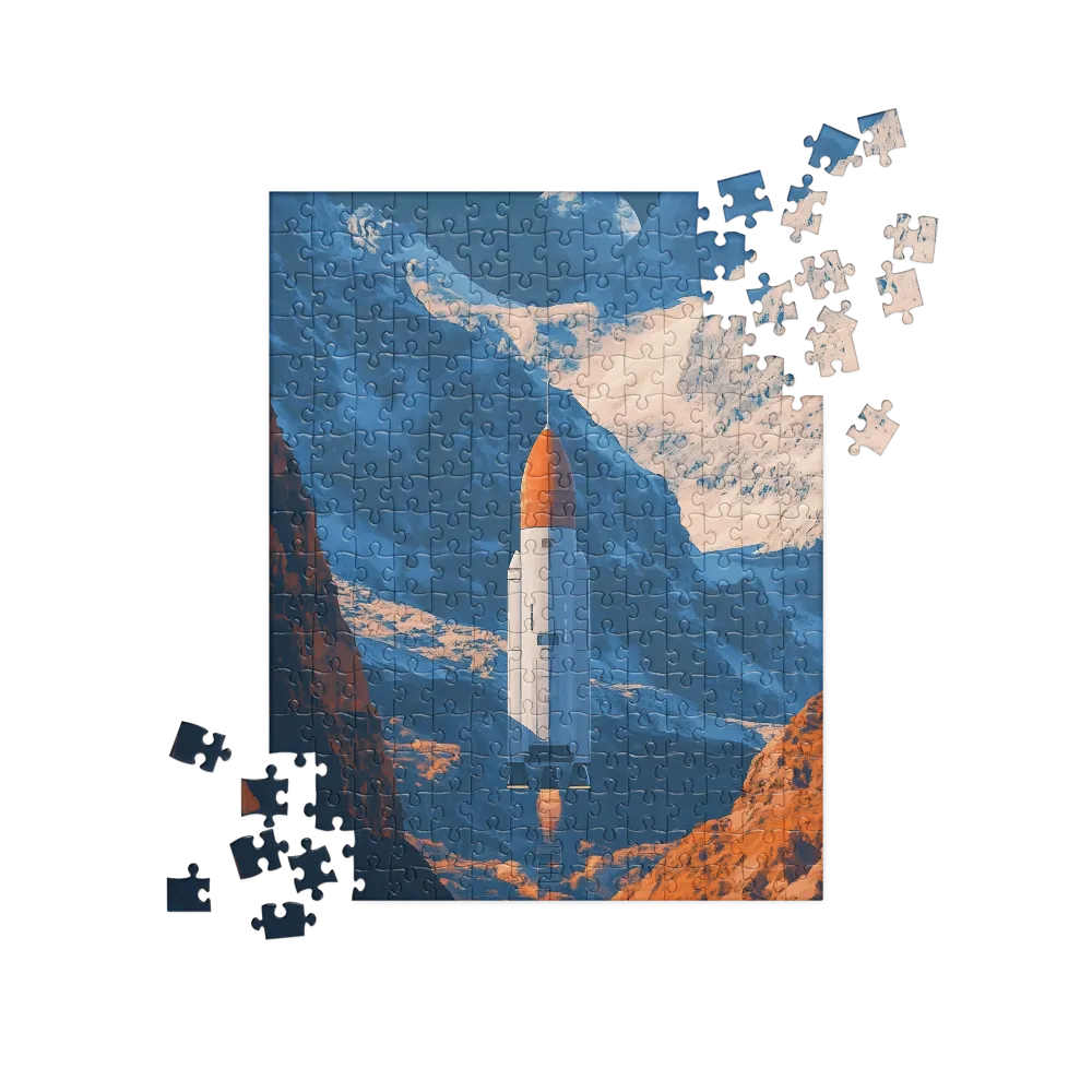 Ascent in the Alien Canyon 
 Jigsaw Puzzle