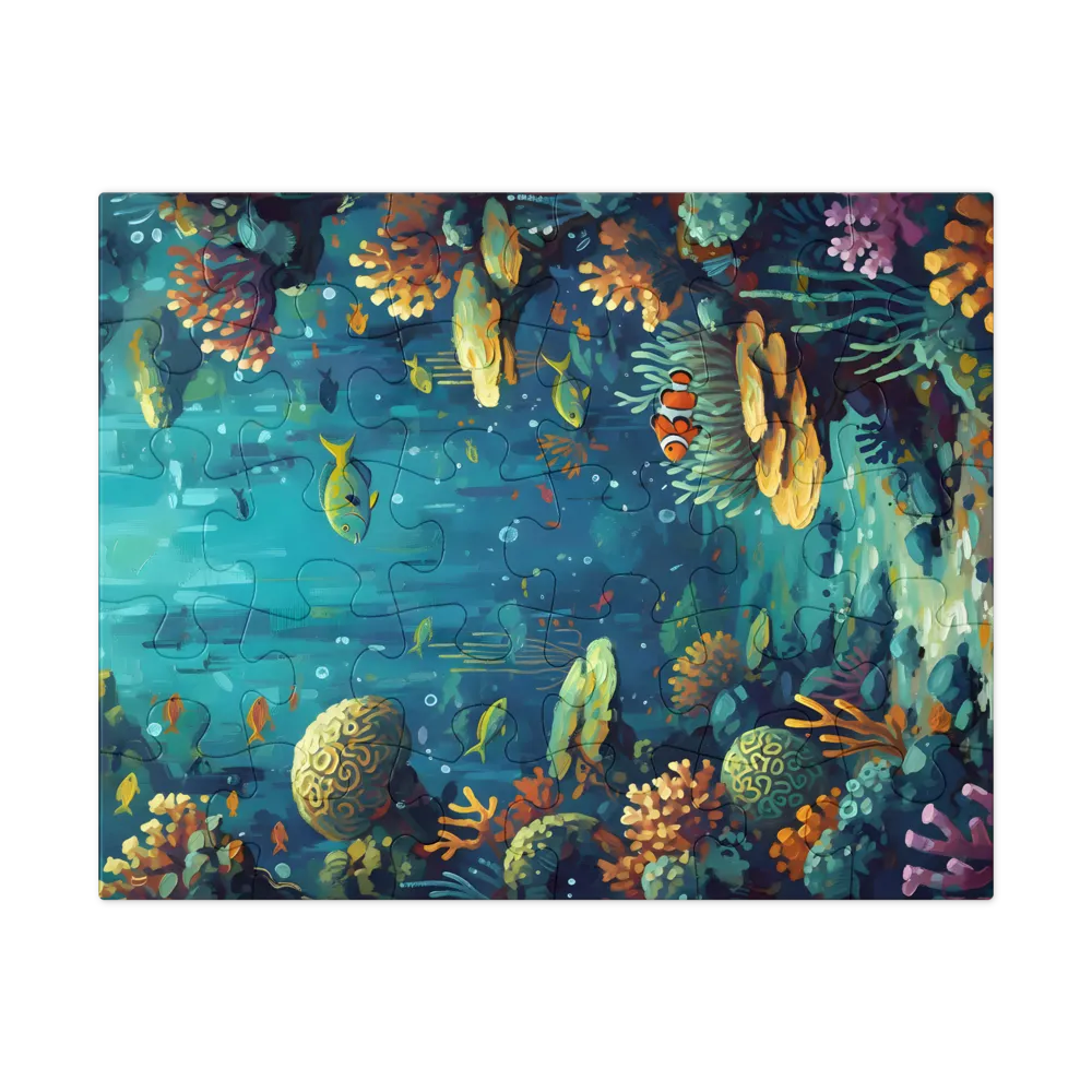 Coral Reef Sanctuary 
 Jigsaw Puzzle in Tin Box