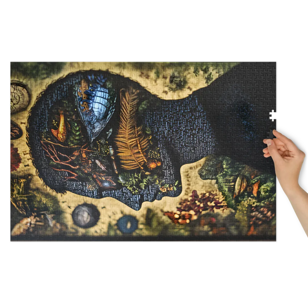 Tapeçaria Botânica da Mente 
 Puzzle em caixa de metal