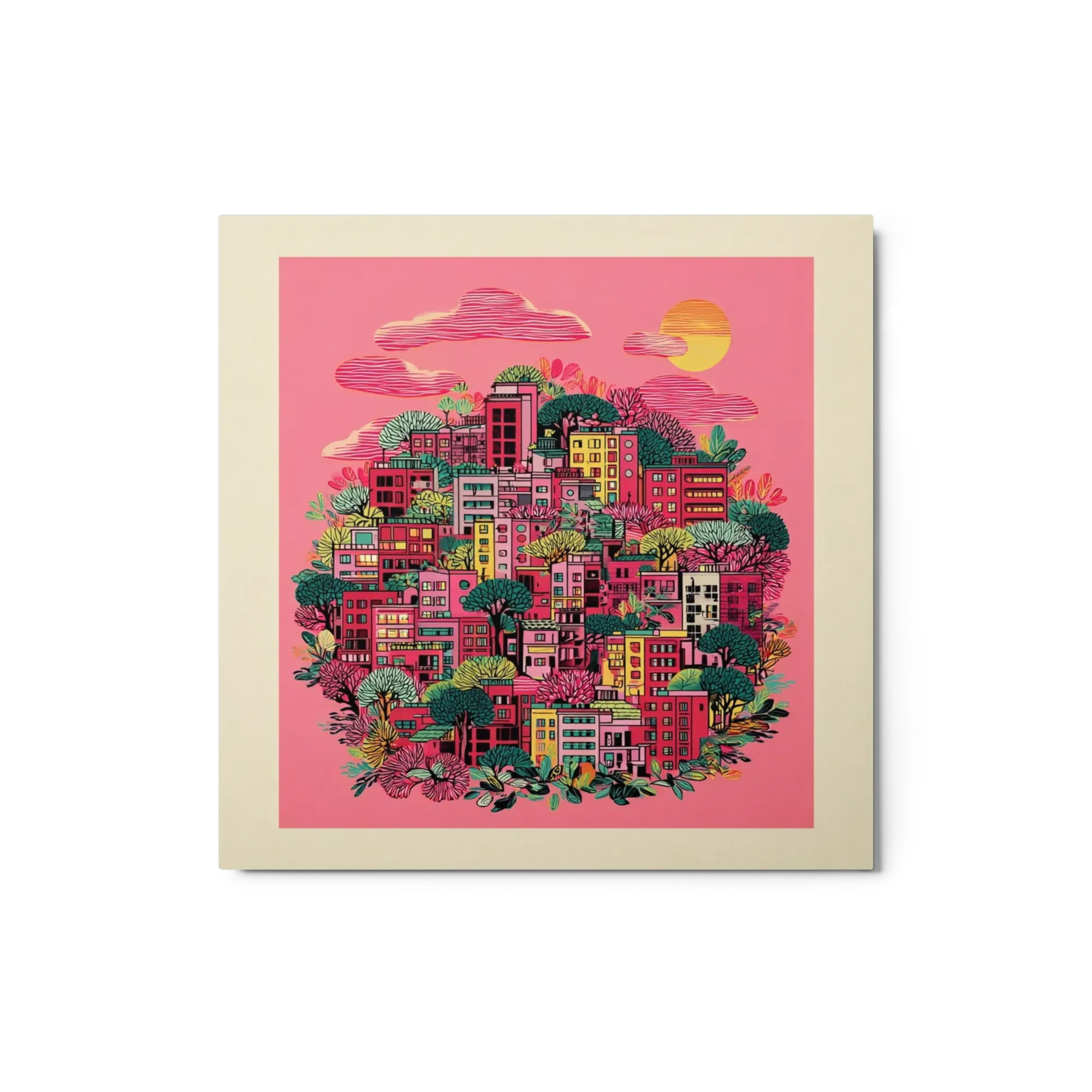 Whimsical Hillside Town