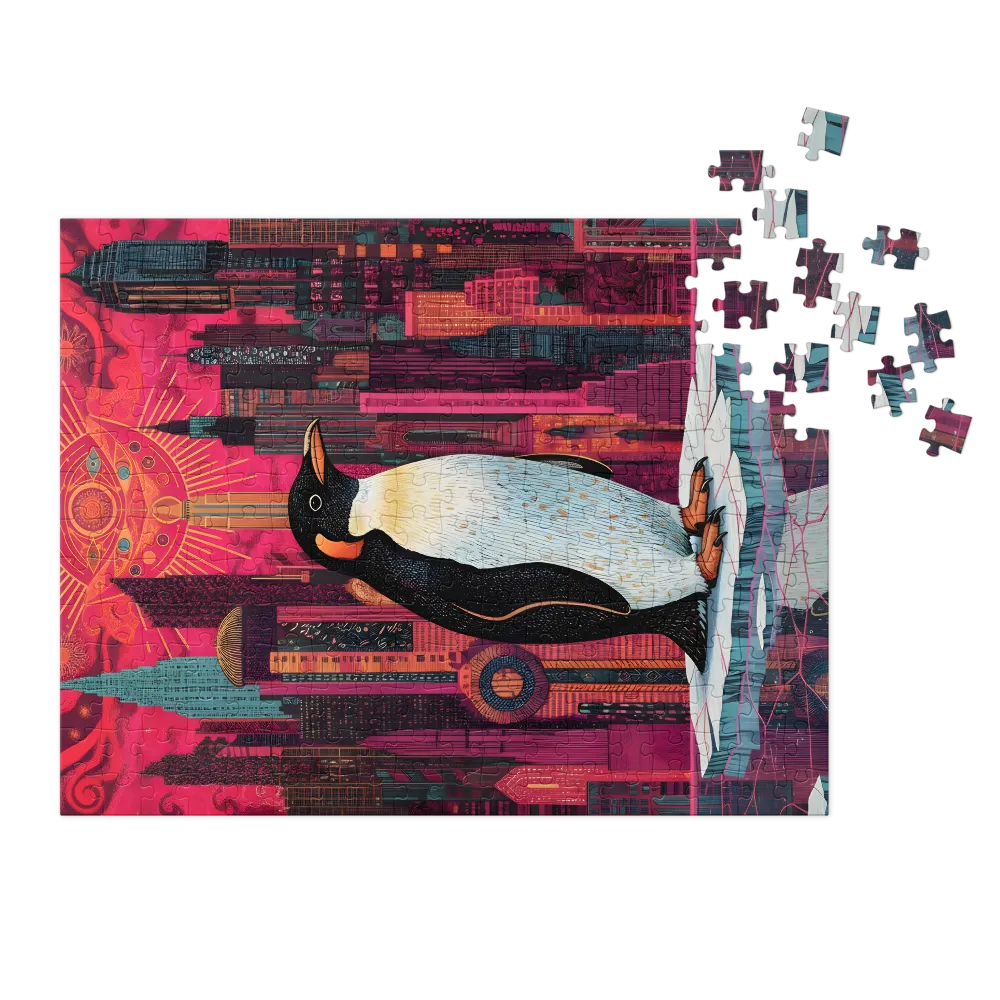 Neon City Penguin | Jigsaw Puzzles