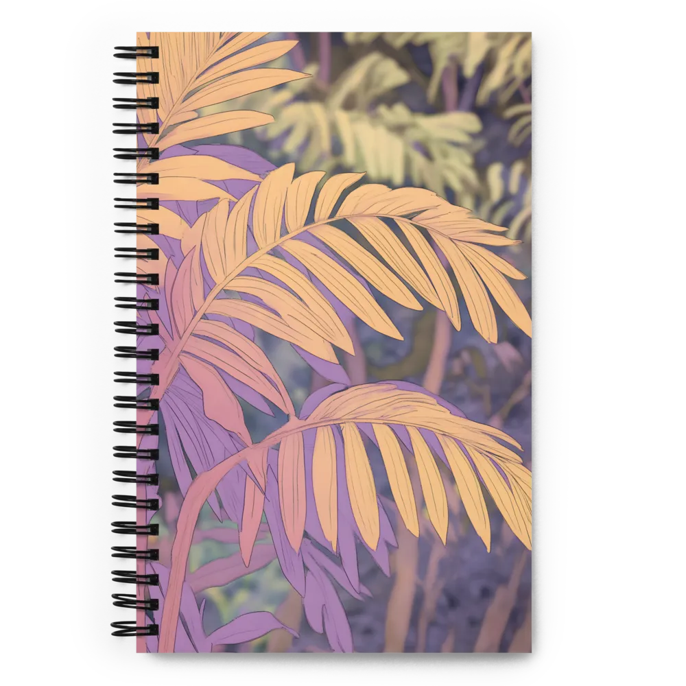 Lavender Palm Foliage 
 Spiral Notebook | 140 pages