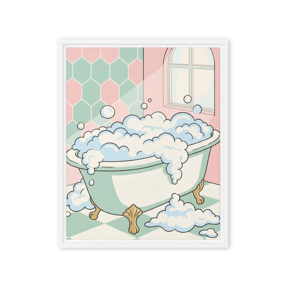 Pastel Bath Scene 
 Art Print | 12″x 18″