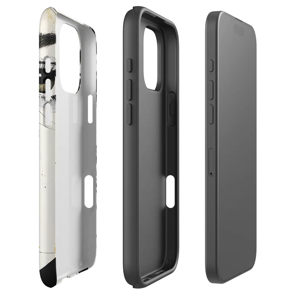 Yellow Accent Portrait | Phone Case