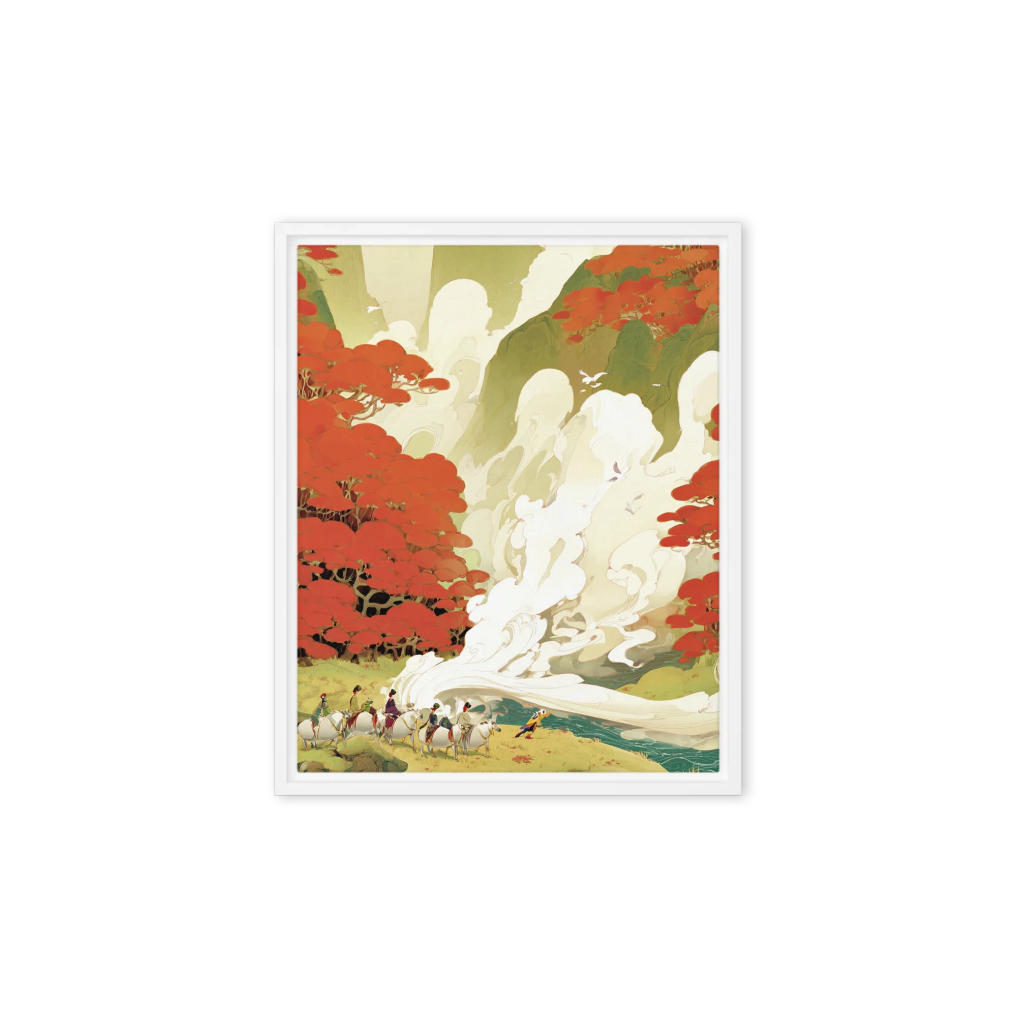 Crimson Forest Journey | Art Print