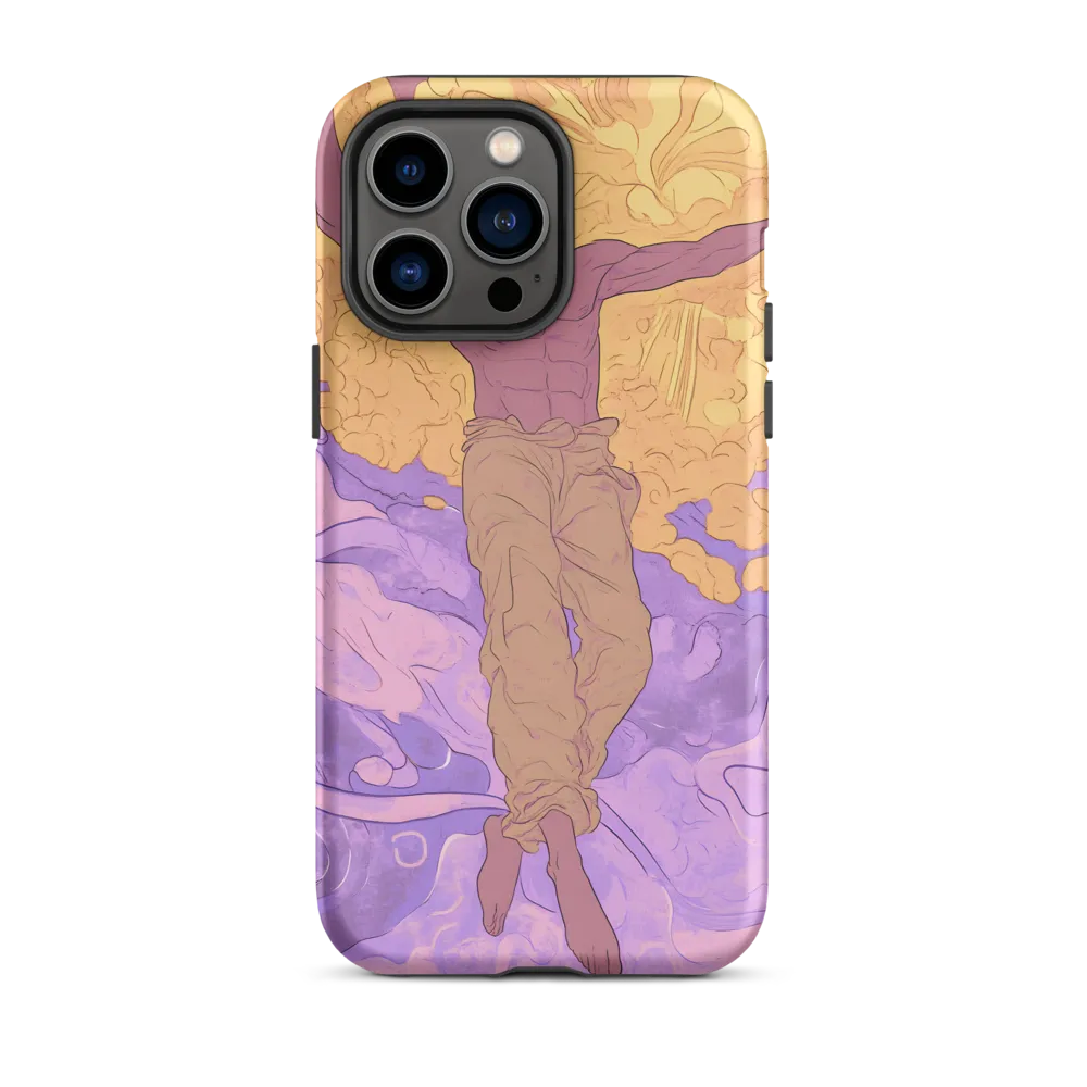 Floating Male Figure in Clouds | Phone Case