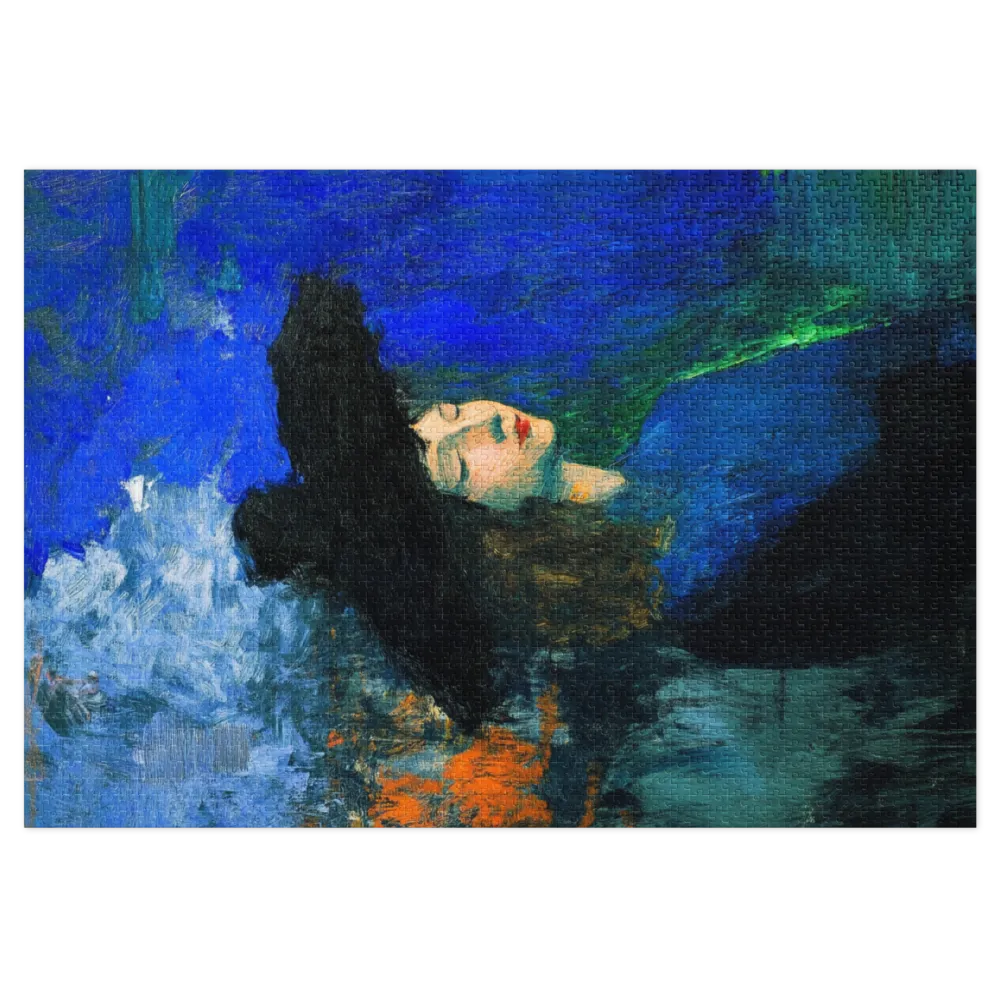 Portrait of a Woman in Blue | Jigsaw Puzzle (252/520 pieces)