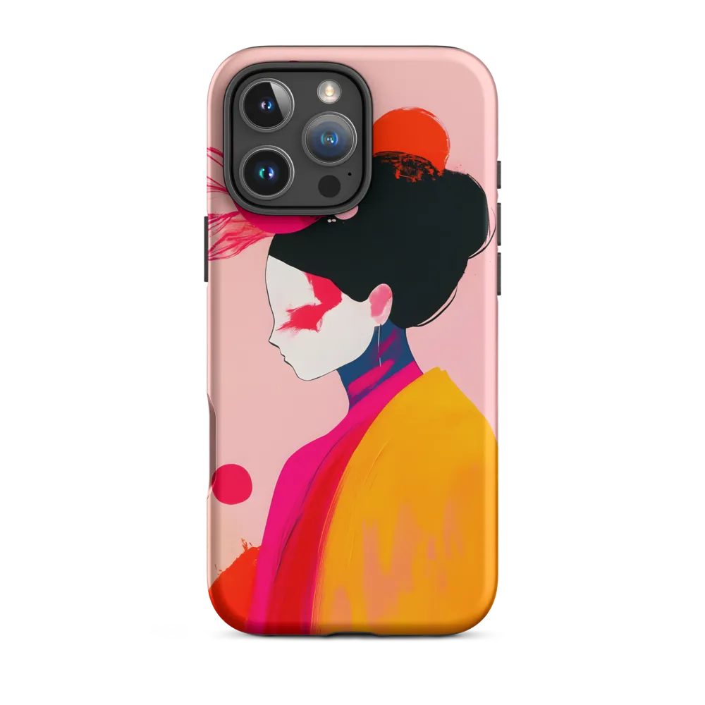 Modern Flat Design Female Portrait | Phone Case