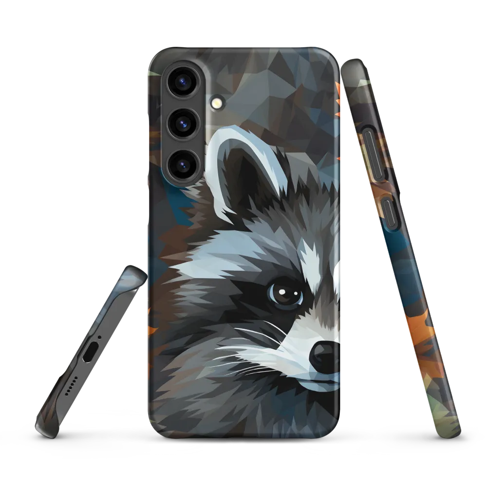 Raccoon with Autumn Leaves | Phone Case