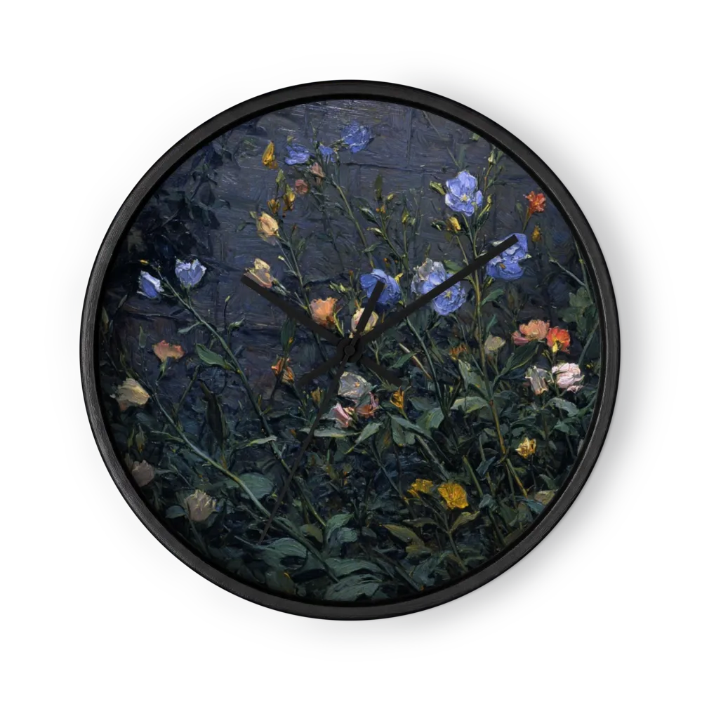 Nightfall Wildflowers | Wall Clock