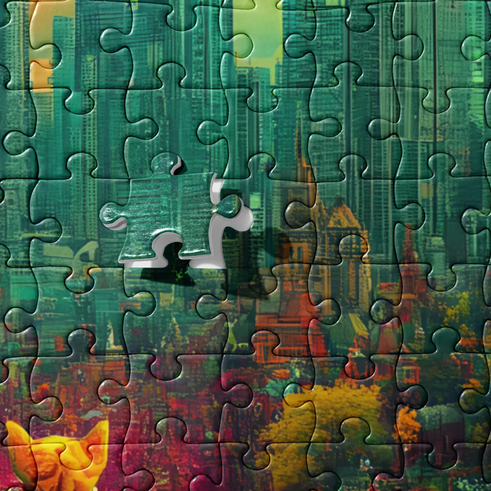 Enchanted Urban Dream 
 Jigsaw Puzzle in Tin Box
