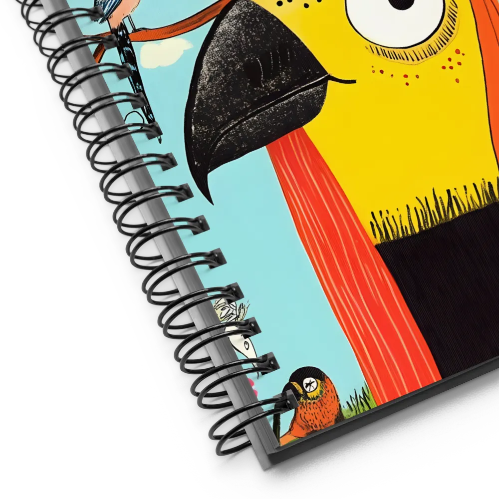 Stylized Jungle Birds 
 Spiral Notebook | 140 pages