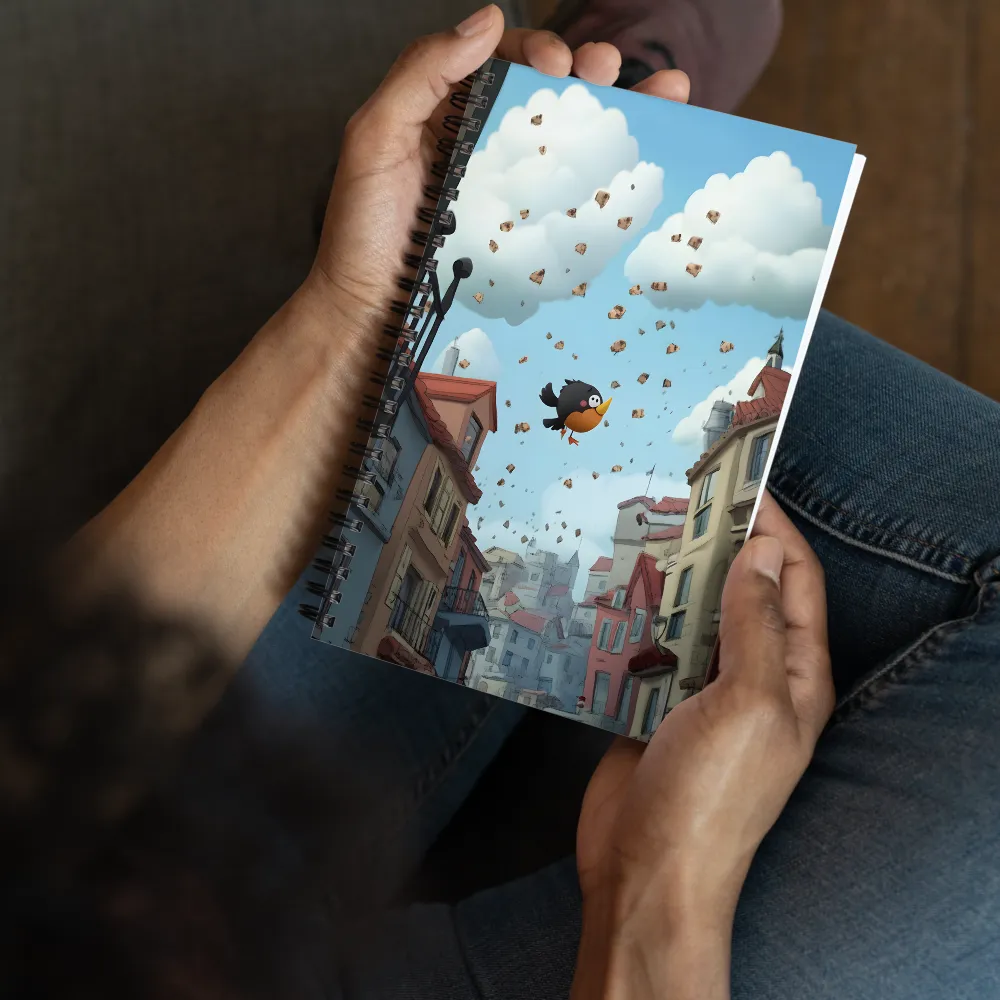 Whimsical Sky Flight 
 Spiral Notebook | 140 pages