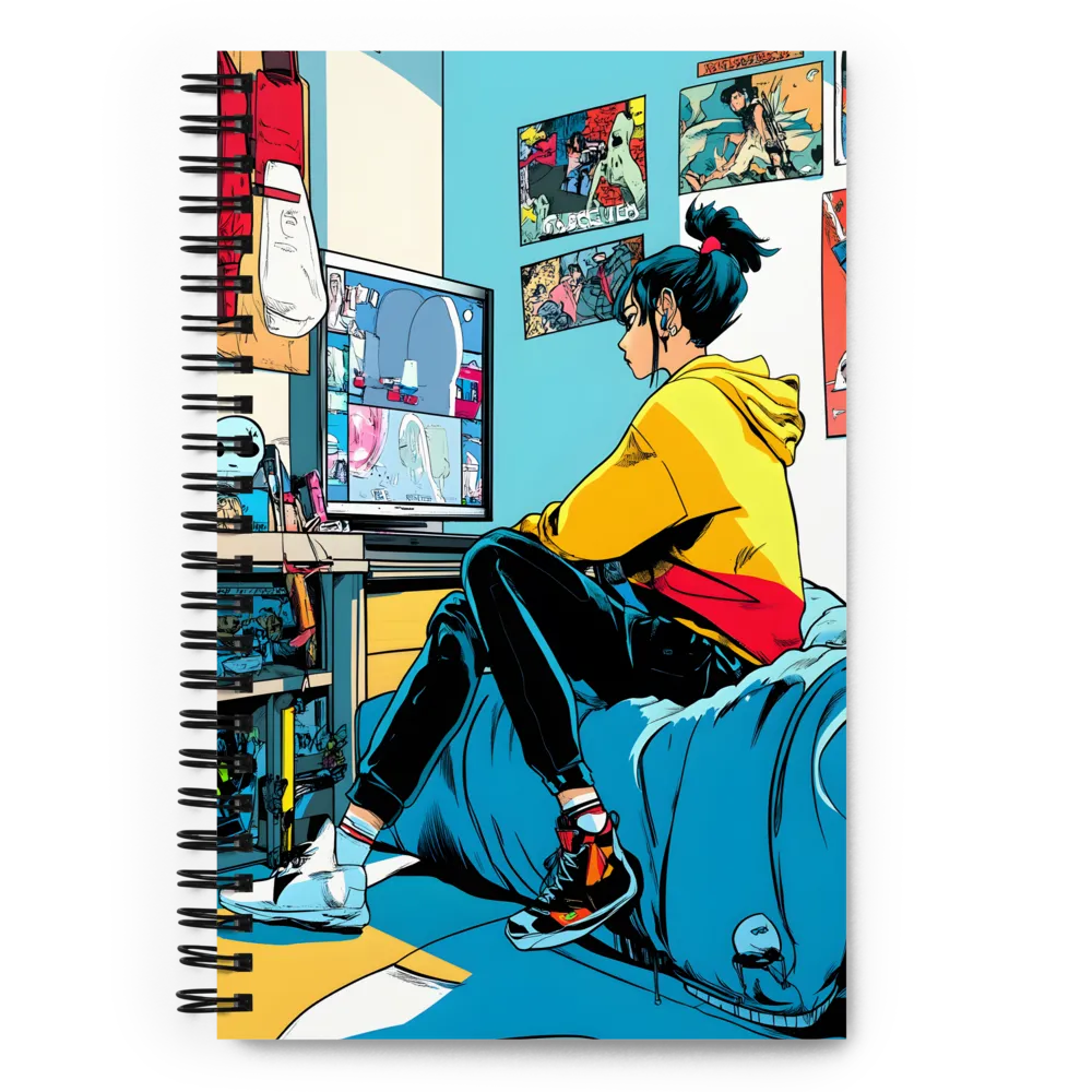 Urban Solitude: A Digital Era 
 Spiral Notebook | 140 pages